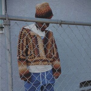 PULLOVER CARDIGAN AND BEANIE  SET